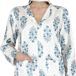 ratnabansi Cotton Printed Coat For Women image 3