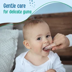 luvlap Baby Silicone Finger ToothBrush with case for Easy Cleaning, Massaging, Soft Toothbrush image 5