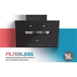 elica Kitchenhood 90cm 1350m3/hr Ducted Auto Clean Wall Mounted Chimney with Motion Sensor Control (Dark Grey) image 2