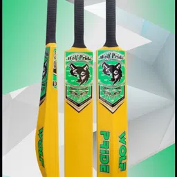 Wild Green Sticker Black Grip Black Plastic Cricket Bat PVC/Plastic Cricket Bat For 15+ Yrs-image-37