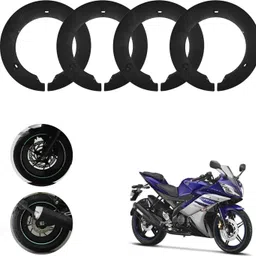sunriders Bike Wheel Cover 17 Inch For Yamaha R15 Black Half Pack of 4 Pc Wheel Cover For NA NA-picture-28