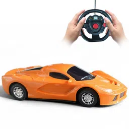 smart boy Ferrari RC Car for Kids | Remote Control Sports Car Toy Orange 555-picture-21