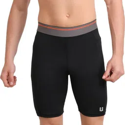 unbeatable Solid Men Black, Grey Tights image 5