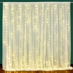 arv Leaf Vines With White Net cloth and Led Light for Birthday, Wedding Decoration image 4