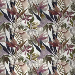 Grey Polyester Floral 9ft Semisheer Eyelet (2 pc) Long Door Curtains by ROSARAHOME image 3