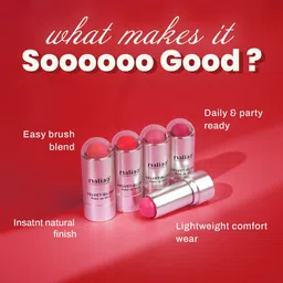 maliao Velvet Blush Makeup Stick - Luxurious Flush for All Skin Types image 4