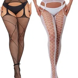 Women Lace Top Stockings-image-39