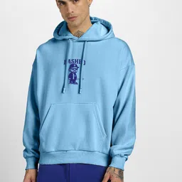 veirdo Men Full Sleeve Graphic Print Hooded Sweatshirt image 4