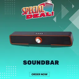 Clairbell 10W Bluetooth Soundbar with 4 Hours Wireless Playback Bluetooth SpeakersTY613 10 W Bluetooth Soundbar image 1