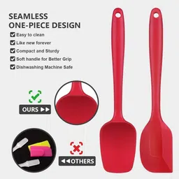 mungat 6-Piece Premium Heat-Proof Silicone Spatula for Cooking, Mixing & Baking Kitchen Tool Set image 4