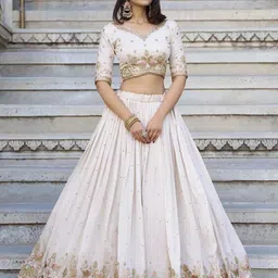 prahant Embroidered Semi Stitched Lehenga Choli image 4