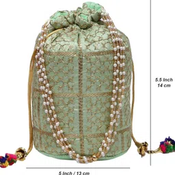 aw trendz Women Green Potli image 4