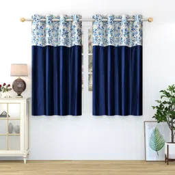 homefab india 152.4 cm (5 ft) Polyester Semi Transparent Window Curtain (Pack Of 2)-picture-21