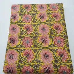 muskan fashion Unstitched Pure Cotton Multi-purpose Fabric Floral Print image 4