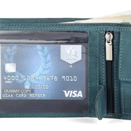 napa hide Men Blue Genuine Leather Wallet - Regular Size image 4