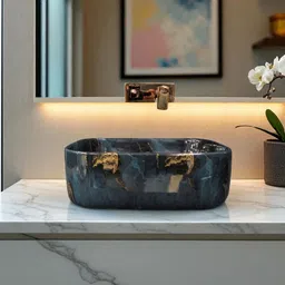 inletcera Premium Designer Ceramic Wash basin (M-UP-78) (16x12x6)(M78)UP Table Top Basin-picture-14