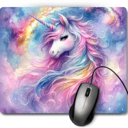 Pawsome Creations Unicorn 2 Printed Mouse Pad Non Slip Base Mousepad-picture-10