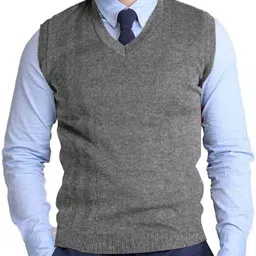 kamlaenterprise Men Solid V Neck Multicolor Sweater-picture-19