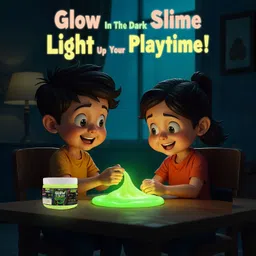 sneki Glow in the Dark Magical Slime Set Kit for Girls Boys Kids Green Putty Toy image 2
