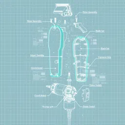 Frinzoo High-Precision Beard Trimmer for Effortless Daily Grooming Trimmer 90 min Runtime 3 Length Settings image 4