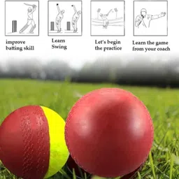 hk sports High-Rebound PU Core Swing Ball for Cricket Training Ball image 4