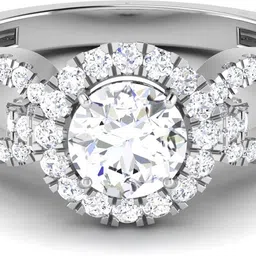 avsar R3731 14kt Cubic Zirconia White Gold ring-image-90