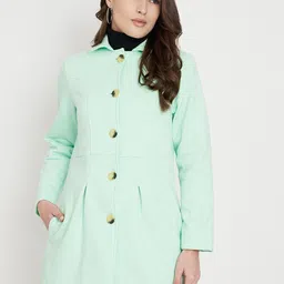 brinns PolyCotton Fleece Solid Coat For Women-picture-22