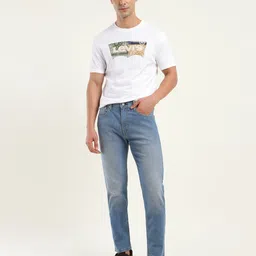 levi's 512 Men Slim Mid Rise Blue Jeans image 2