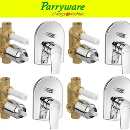 parryware Praseo concealed Diverter Body with Concealed Upper Part set of 4 pic 166 Praseo Diverter with upper trim | Hot and Cold water Mixer | Complete set Diverter Faucet-picture-28