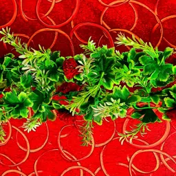 kingstyle impex Artificial Flowers Home Decoration Vine & Creepers Plant Wall Hanging Chain A441 Multicolor Rose Artificial Flower image 2