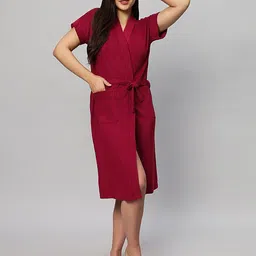 lacylook Maroon XL Bath Robe image 1