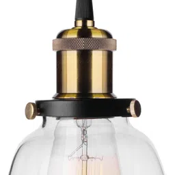 glowhere Antique Gold Vintage Pendant | Glass Shade Light for Kitchen & Living Room Pendants Ceiling Lamp image 2