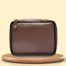vorak ahimsa Women Brown Cosmetic Bag-picture-41