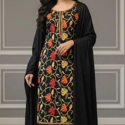 reet mahal Unstitched Wool Salwar Suit Material Embroidered-picture-15