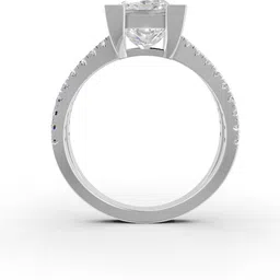 forever jewels Ring for Women, Engagement Ring 3Ct Princess Cut 14K Sterling Silver Sterling Silver Moissanite Sterling Silver Plated Ring image 4