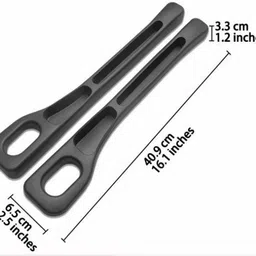 autobizarre 2 Pc Black Car Seat & Center Console Gap Filler with Mobile,Card/Key Holder Car Side Seat Catcher image 3