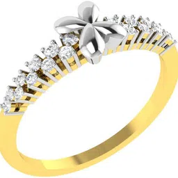 avsar Avsar Real Gold & DIAMOND 18K RING AVR381YA 18kt Diamond Yellow Gold ring image 3