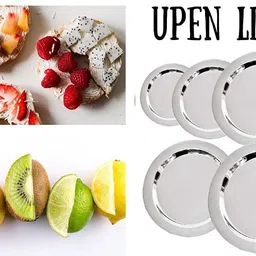 gaxquly Stainless Steel Heavy Gauge Ciba/Lids/Tope Cover 8, 9, 10 , 11, 12 diameter Lid Set (Stainless Steel) 12 inch Lid Set, Pack of 5 image 3