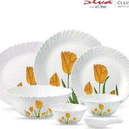 laopala Pack of 33 Opalware Tulip Passion Dinner Set image 2