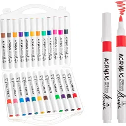 crownsmill 24 pcs acrylic Color Markers Pens For Drawing Sketching-picture-20