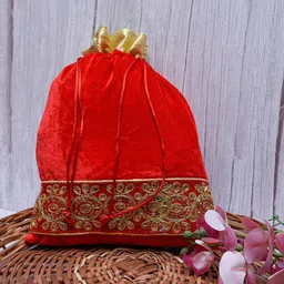 Kuber Industries Unisex Pack of 8 Embroidered Wedding Potli Clutch-picture-25