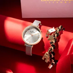 Daniel Klein Women Stone Studded Bracelet & Analogue Watch Gift Set-image-18