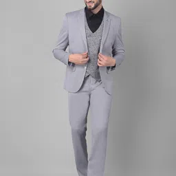 Crimsoune Club Single-Breasted Slim-Fit Two-Piece Formal Suit image 4