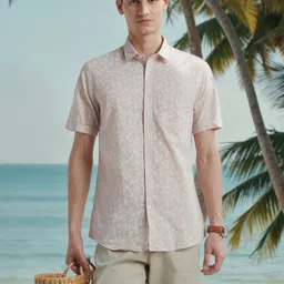 Peter England Casuals Men Slim Fit Floral Printed Casual Shirt-picture-41