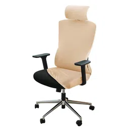 HOKIPO Office Chair Cover With Headrest Cover Elastic Rotating Boss Chair Seat Cover-picture-10