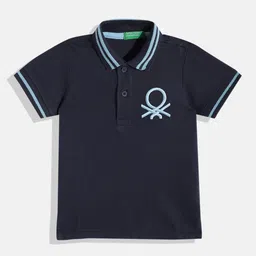 United Colors of Benetton Boys Pure Cotton Polo Collar T-shirt-picture-46