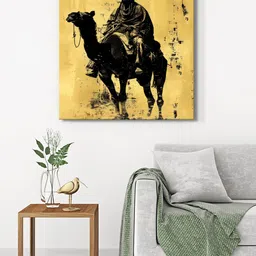 999Store Gold-Toned & Black Canvas Birds & Animals Wall Paintings-image-89