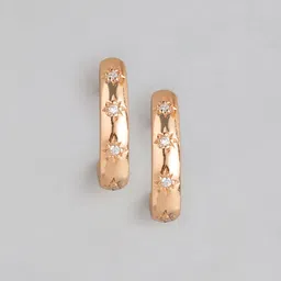 Anouk Sterling Silver Rose Gold Plated Half Hoop Earrings-picture-36