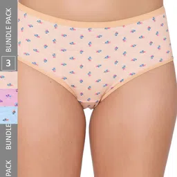 GROVERSONS Paris Beauty Women Pack Of 3 Assorted Hipster Briefs-image-25