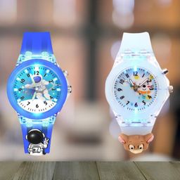 Spiky Unisex Kids Printed Dial & Straps Analogue Multi Function Watch Combo_Astro_Monk-picture-14